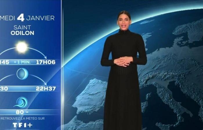 Tatiana Silva saluta un’ultima volta gli spettatori di TF1 prima del congedo di maternità