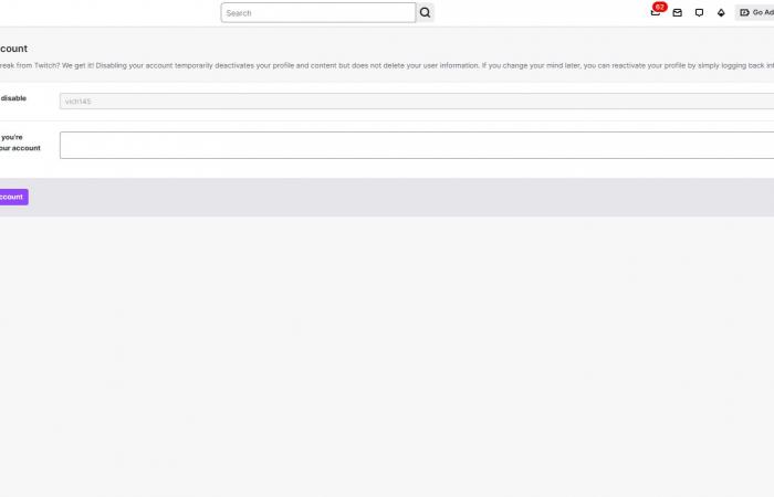 Come eliminare un account Twitch