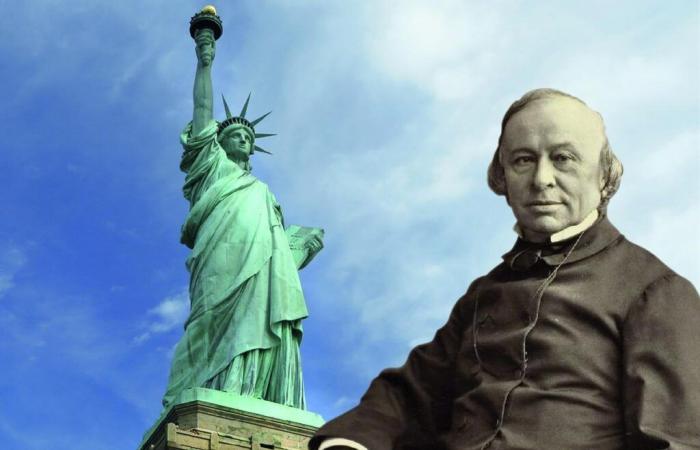 Édouard de Laboulaye, un frammento della Statua della Libertà nel Lot-et-Garonne