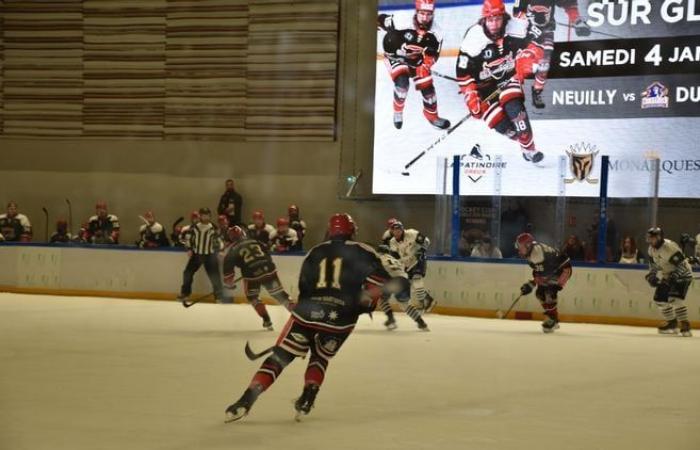 rivivi la partita di hockey su ghiaccio tra Neuilly-sur-Marne e Dunkerque, giocata allo stadio del ghiaccio di Dreux