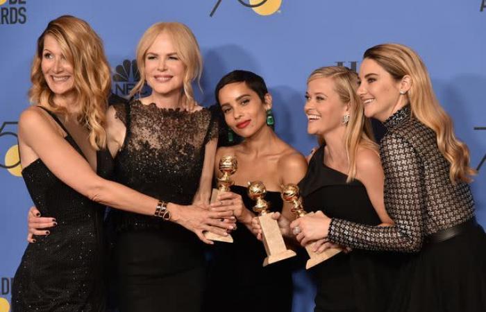 L’abito scollato a cuore di Zoë Kravitz porta un’eleganza discreta ai Golden Globes 2025