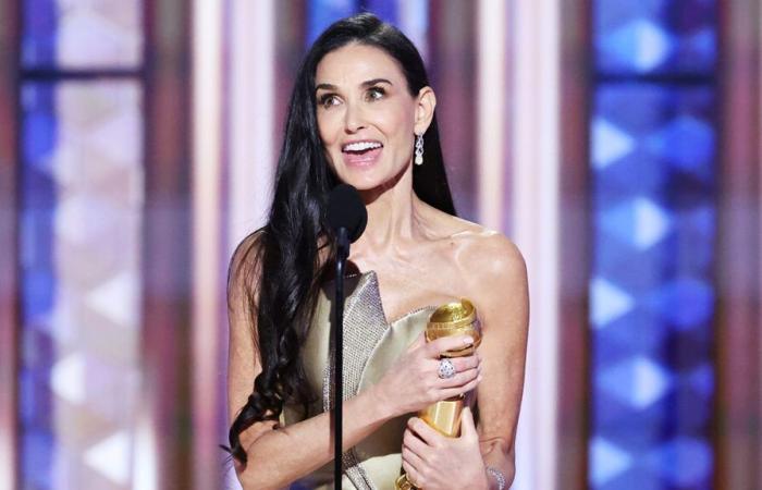 Demi Moore vince il primo Golden Globe per “The Substance”