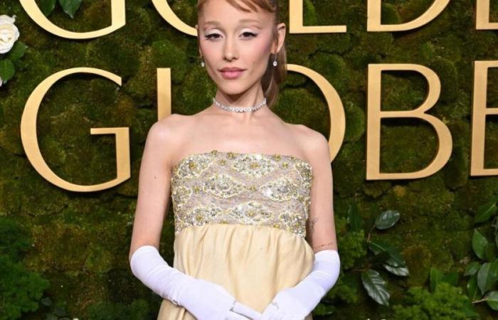 Nel suo abito vintage di Givenchy, Ariana Grande rende omaggio ad Audrey Hepburn ai Golden Globes 2025