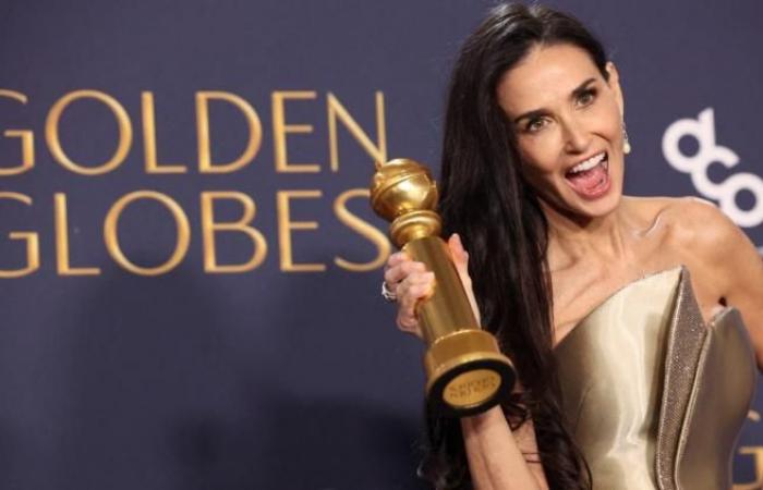 il commovente discorso di Demi Moore, incoronata migliore attrice ai Golden Globes 2025