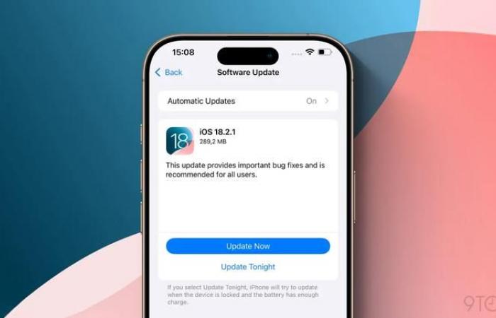 Aggiornamento iOS 18.2.1: correzioni importanti per iPhone