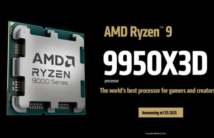 [CES2025] AMD presenta Ryzen 9 9900X3D e 9950X3D