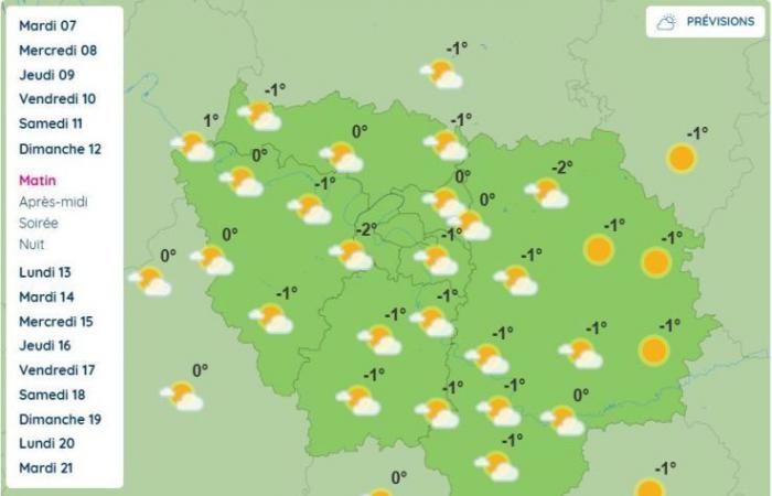 Meteo a Parigi e nell’Île-de-France: temperature negative attese da domenica