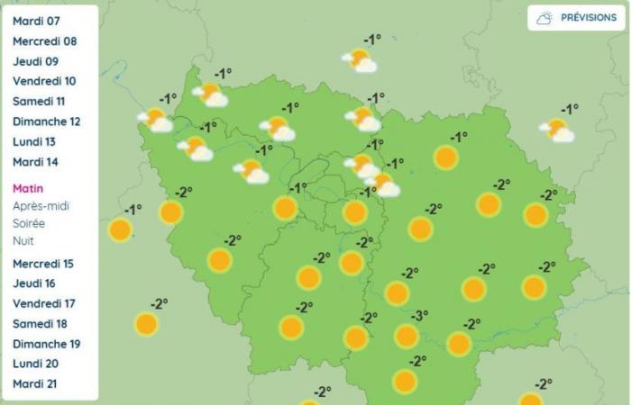 Meteo a Parigi e nell’Île-de-France: temperature negative attese da domenica