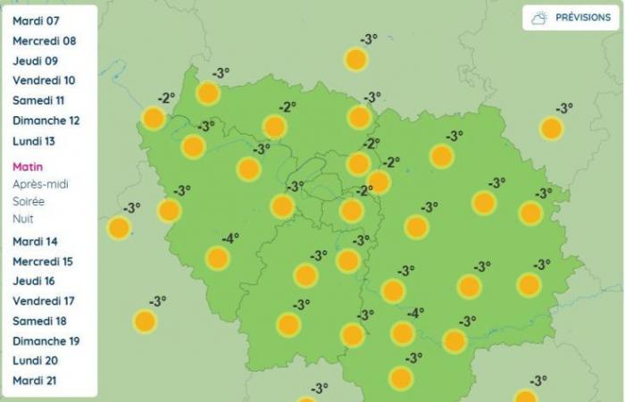 Meteo a Parigi e nell’Île-de-France: temperature negative attese da domenica