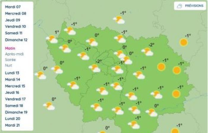 Meteo a Parigi e nell’Île-de-France: temperature negative attese da domenica