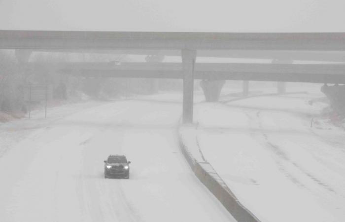 Il vortice polare si dirige verso il Texas e gli stati vicini, con neve e nevischio attesi