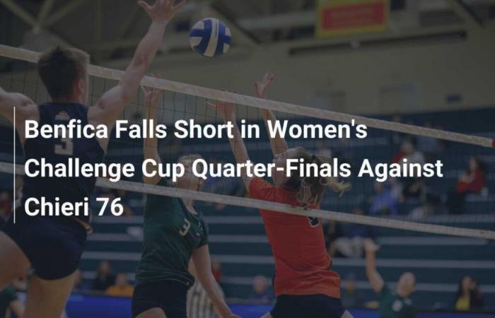 Il Benfica esordisce ai quarti di finale della Women’s Challenge Cup contro il Chieri 76