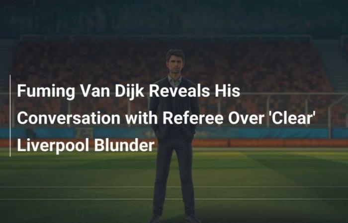 Il furioso Van Dijk rivela una conversazione con l’arbitro sull’evidente errore di gioco del Liverpool