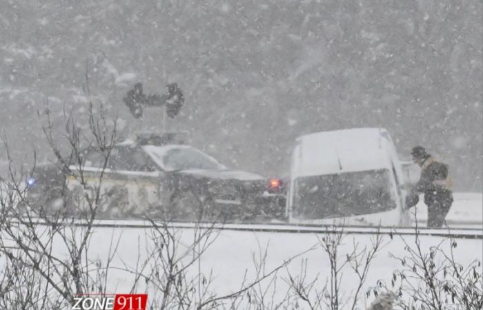 Incidente sulla Highway 20 vicino a St-Apollinaire