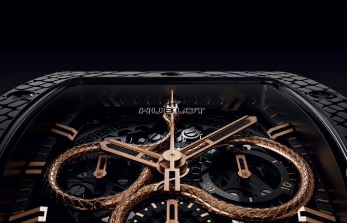 Il serpente d’oro che si avvolge su questo orologio Hublot potrebbe semplicemente ipnotizzarti