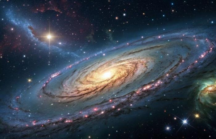 Scoperta di una gigantesca galassia a spirale nell’Universo giovane ????