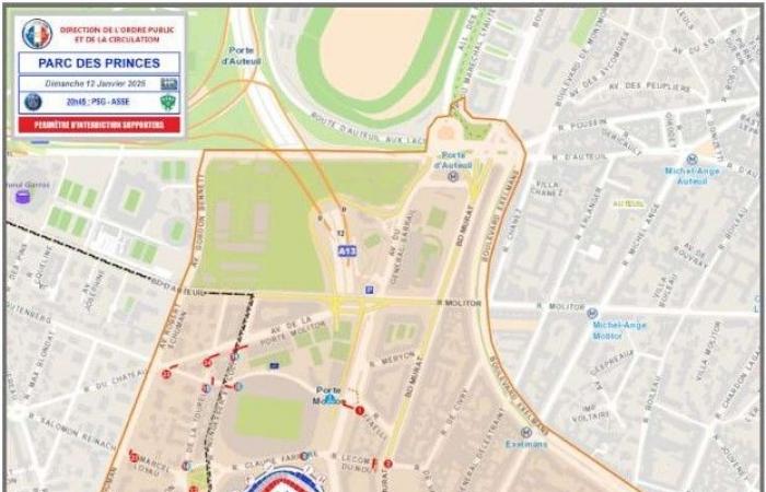 L’ordine per i sostenitori dell’ASSE al Parco dei Principi è caduto