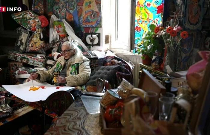 “La casa di chi dipinge” è sua: Danielle, 91 anni, ha fatto della sua vita un’opera d’arte