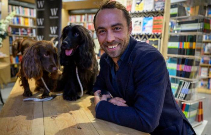 La vacanza in montagna di James Middleton, sua moglie, i loro due cani e il figlio di 1 anno, Inigo, sui mini sci