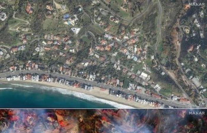 Viste dal cielo, le conseguenze “apocalittiche” degli incendi di Los Angeles