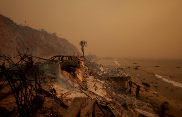 Hollywood, Malibu, Pacific Palisades… Le immagini apocalittiche degli incendi che hanno devastato Los Angeles