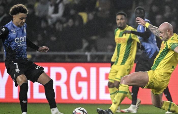 Ligue 1: Dopo essere stato in vantaggio per 2-0, il Nantes subisce un pareggio in casa contro il Monaco