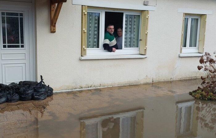 Immagini impressionanti dell’alluvione dell’Epte nella campagna intorno a Gournay-en-Bray