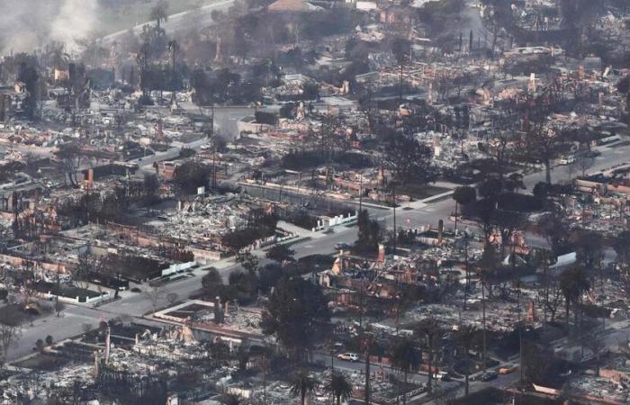 visto dal cielo, il quartiere di Pacific Palisades è completamente “bruciato”