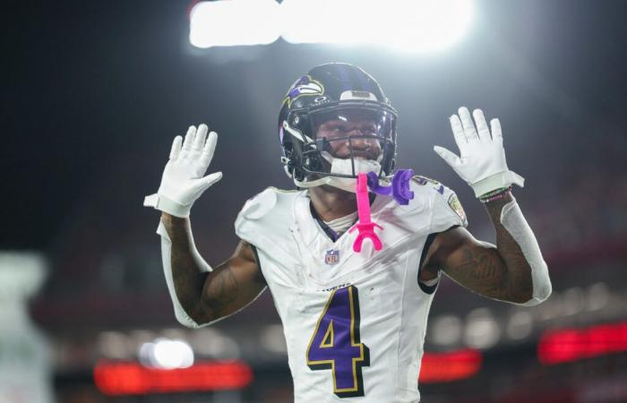 Ravens: Zay Flowers assente per la prima partita dei play-off