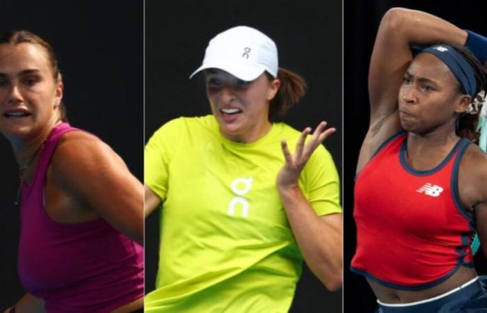 Sabalenka, Swiatek, Gauff, una corona da tre