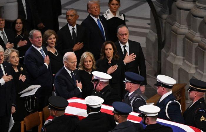 Il funerale di Jimmy Carter cattura la storia americana in un momento politico difficile