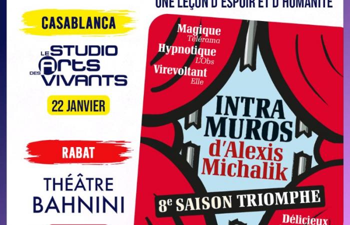 “Intra-Muros”: l’imperdibile capolavoro di Alexis Michalik in Marocco il 22 e 23 gennaio