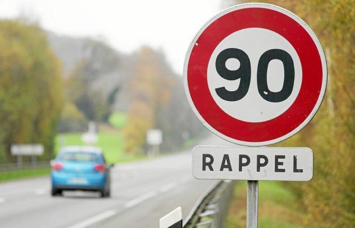 Una trentina di tratti di strade dipartimentali del Morbihan torneranno a 90 km/h nel 2025