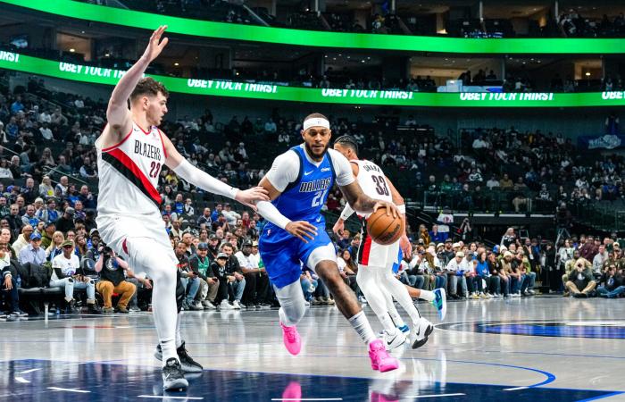 I Mavs concludono la partita con un parziale di 18-2 e vincono 117-111 sui Blazers