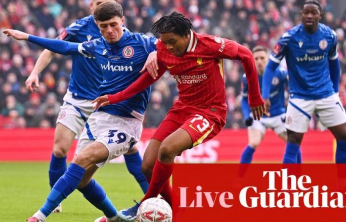 Liverpool-Accrington Stanley: terzo turno della FA Cup – live | Coppa d’Inghilterra