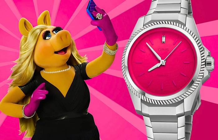 Propilot x Miss Piggy, un orologio scintillante dal design audace