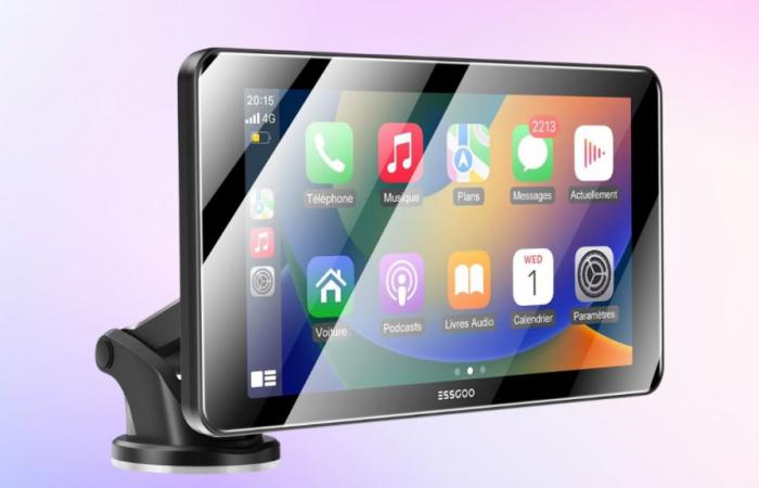 Goditi facilmente Apple Carplay e Android Auto nella tua auto grazie a questo schermo promozionale