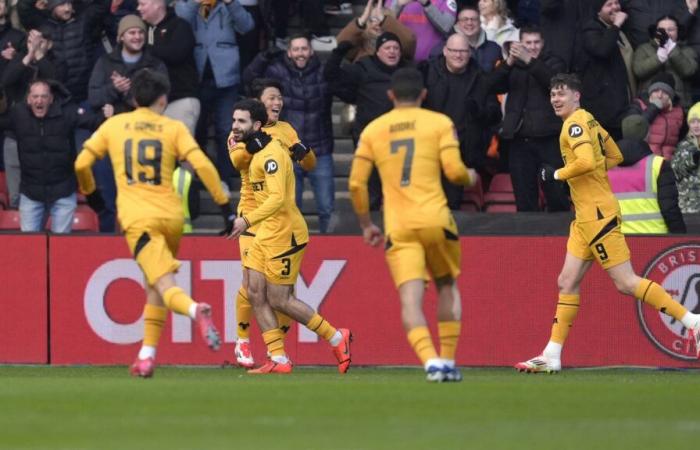 Rayan Ait-Nouri segna mentre i Wolves evitano lo shock della FA Cup battendo il Bristol City