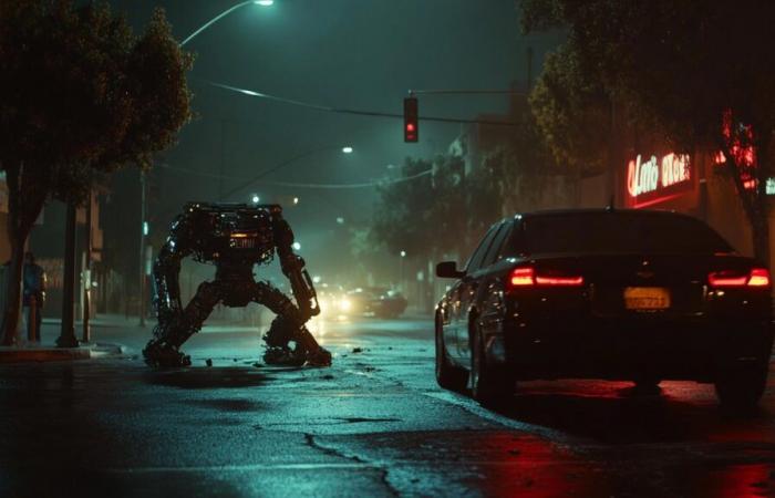 Los Angeles è stata teatro di una scena degna di un film di fantascienza: un robotaxi si è scontrato con un robot per le consegne