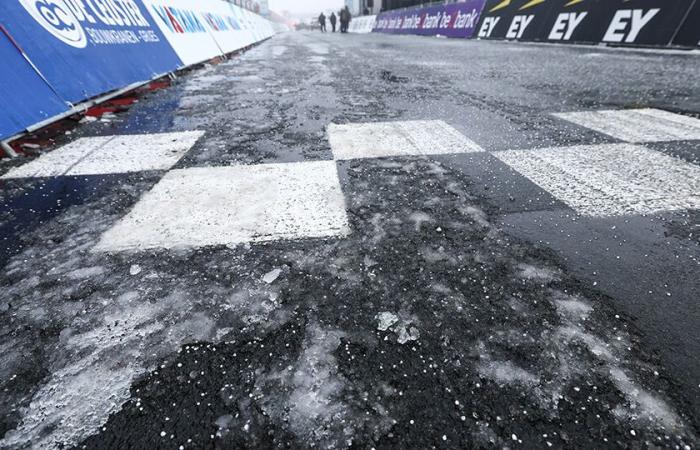 Ancora troppo scivoloso il ciclocross BK di Zolder: “Stergeremo molta sabbia per le gare di fondo pomeridiane”