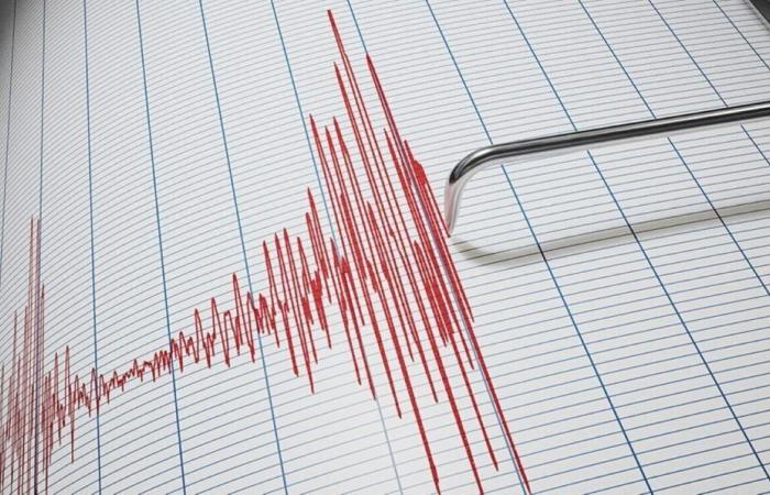 registrato un terremoto di magnitudo 4