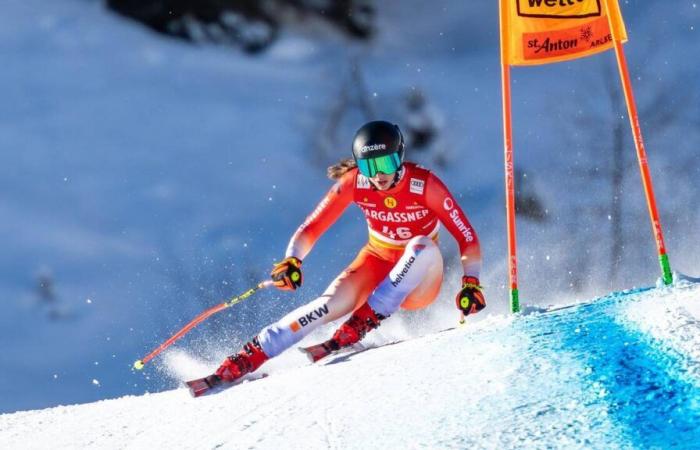 La vallesana Malorie Blanc conquista il suo primo podio in discesa a Sankt Anton, proprio dietro Federica Brignone