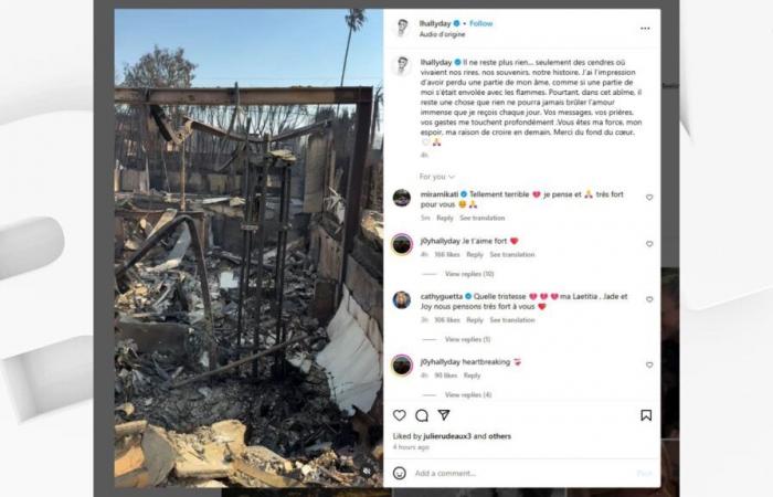 Laeticia Hallyday condivide le immagini della sua casa distrutta dagli incendi a Los Angeles