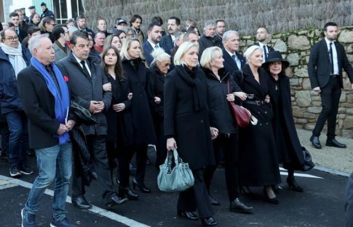 Jordan Bardella, Marine Le Pen… Chi era presente al funerale di Jean-Marie Le Pen?