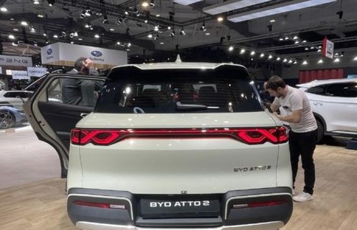 Il SUV BYD Atto 2 presente al Motor Show di Bruxelles