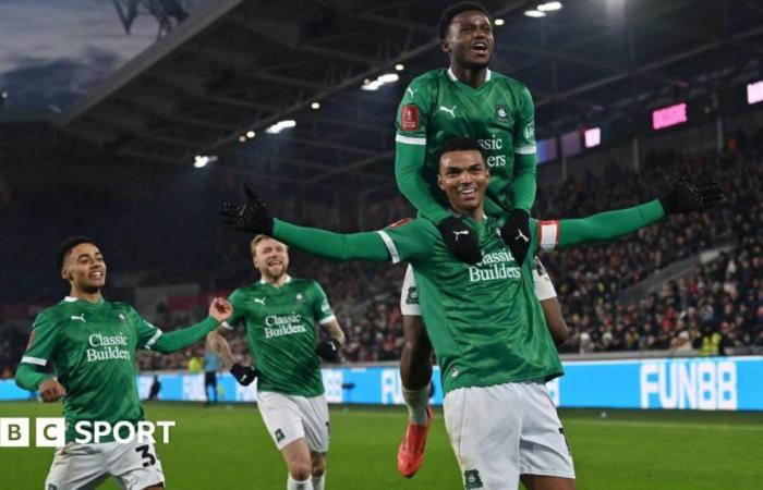 FA Cup: il Plymouth Argyle spera di riprendere dopo aver fatto la “storia” al Brentford