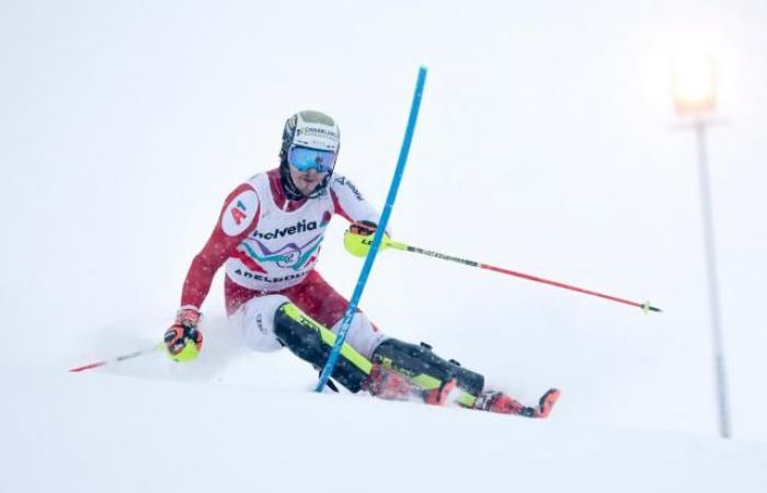 Manuel Feller miglior tempo nella prima manche dello slalom di Adelboden, Clément Noël 3°