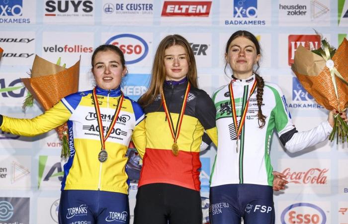 Sanne Laurijssen vince il titolo belga di ciclocross tra le ragazze junior, Lentel Huys la migliore esordiente