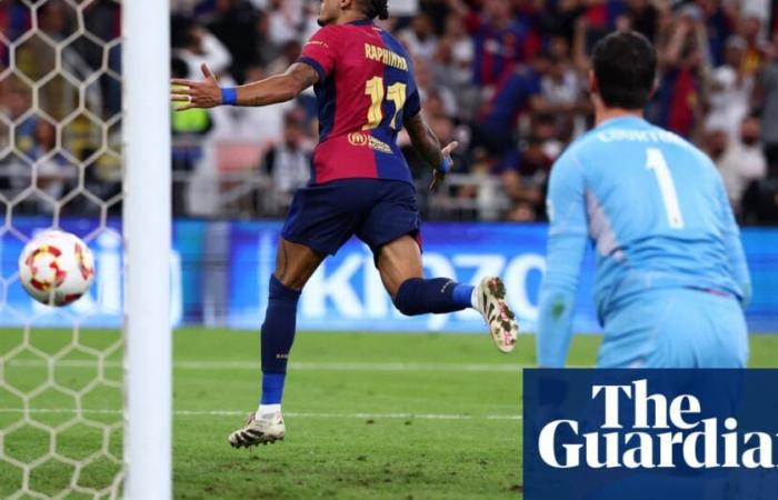 Il Barcellona batte il Real Madrid nella caotica finale della Supercoppa spagnola | Calcio europeo per club