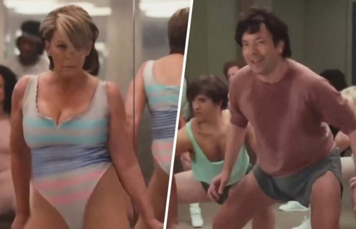 Jamie Lee Curtis e Jimmy Fallon ricreano il jazzercise da “Perfect”